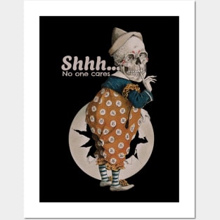 Vintage Skeleton Quiet Please Posters and Art